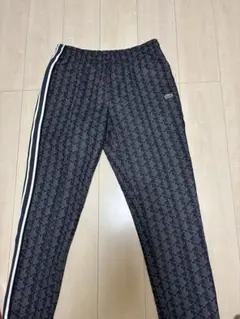 LACOSTE モノグラム ジャージ パンツ 下 ラコステ ブラック 黒 XL