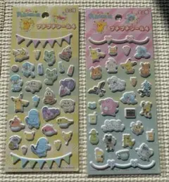 【新品、未開封】ポケモン プチプチシール4 全2種2シートセット