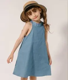 URBAN CHERRY デニムノースリーブ　Aラインワンピース