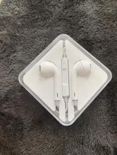 ホワイト有線イヤホン ケース付き Lightning端子のApple純正イヤホン