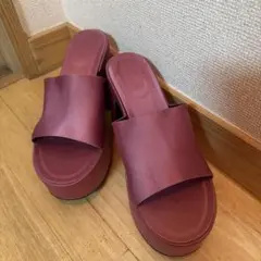 新品未使用　ZARA 厚底サンダル　Barbie ピンク　レディース