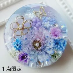 レジン ヘアゴム マトリカリア 薄紫系 67 - メルカリ