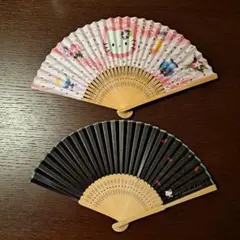 ハローキティ サンリオ 扇子 2本セット - メルカリ