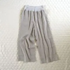 美品】ビアズリー ウエストリブリネンパンツ カーキグリーン S - メルカリ