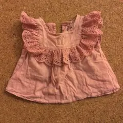 petit main ヨークレースチュニック 90　モデレートピンク