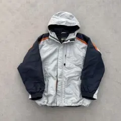 y2k 00s archive 短丈ダウンジャケット グレーアウトドア テック系