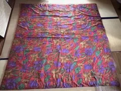 レトロ柄 こたつ上掛け マルチカバー 花柄 ブラウン - メルカリ