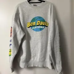 Ben Davis スウェット トレーナー グレー 両面プリントのサムネイル
