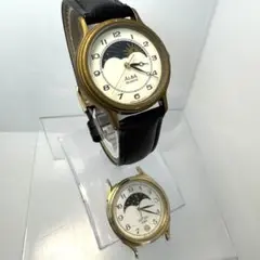 CASIO STING STN-160 QZ ムーンフェイズ 稼働 新品電池 - メルカリ