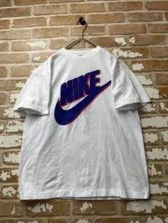 激レア】90s NIKEギザロゴ Tシャツ ブルー USA製 y2k デカロゴ - メルカリ