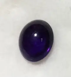 天然石アメシストの裸石。紫色オーバルカボションルースストーン　No.321