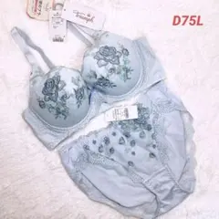 D75L トリンプ　プレミアム天使のブラ魔法のハリ感　ブラジャーショーツ