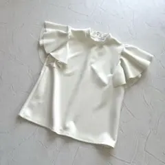 即購入可能です☆ノンブライトサテンバックティアード パールトップス