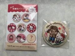 不二家⭐︎PEKO❤️Hello Kitty⭐︎シークレット刺繍缶バッジB