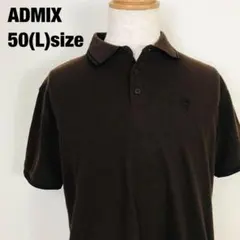 ADMIX アドミックス サイドスリット 半袖ポロシャツ ブラウン　I5のサムネイル