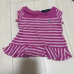 RALPH LAUREN ボーダー ペプラム トップス 12M