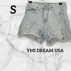 YMI DREAM USA ダメージデニム ショートパンツ ハイウエスト 古着