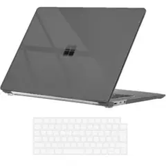 13.5インチ プラスチックハードケースSurface クリスタルブラッククリア