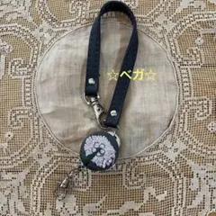 ミナペルホネン　ハンドメイド　リール付き　ストラップ①