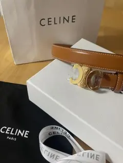 【新品】CELINE トリオンフ ベルト キャメルブラウンのサムネイル