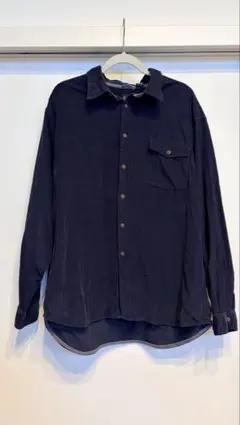 オールドギャップ　 ネイビー長袖シャツ　コーデュロイ