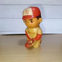 太陽神戸銀行☆阪神タイガース☆プロ野球少年 ソフビ貯金箱☆昭和