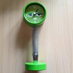 ガチャピン アナログ目覚まし時計 スプリングスタンド