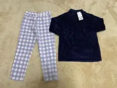 ユニクロ　UNIQLO フリース パジャマ セット 120 新品