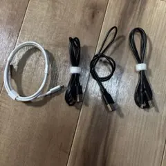 USB充電ケーブル 4本セット ホワイト ブラック