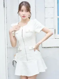 Jewels ツイードミニドレス