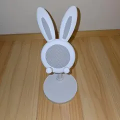 伸縮式スマホスタンド ラビット ホワイト