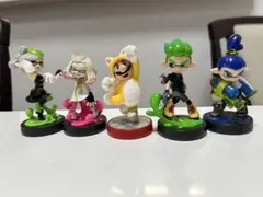 スプラトゥーン ・マリオ　アミーボ フィギュア 5体セット