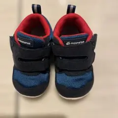 MOONSTAR ベビーシューズ ３E 12.5 ネイビー/レッド