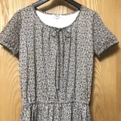 NATURAL BEAUTY BASIC 小花柄ワンピース　S