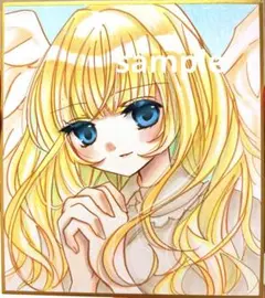 色紙】オリジナルイラスト アナログ 女の子 原画 - メルカリ