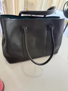 美品 レザー トートバッグ ブラック