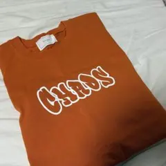 CHAOS REFINED PIMP JUNKIE Tシャツ オレンジ