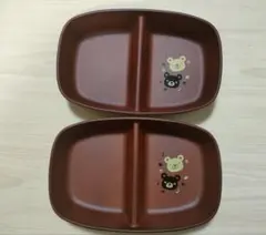 ワンプレート皿 2枚セット (くま) 日本製