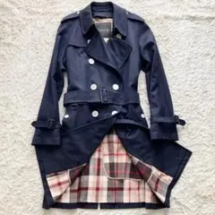 レア ウール100　2way　MACKINTOSH　ロング　L　トレンチコートのサムネイル