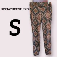 SIGNATURE STUDIO【S】幾何学模様 レギンス スパッツ ヨガ
