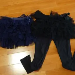 韓国服Bee　チュールスカート2枚セット、サイズ140