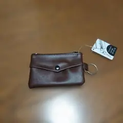 ブラウン合成皮革コインケース