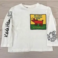 ZARA キースヘリング キッズロンT 子供用 カットソー 白 ロゴ 92センチ