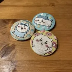 ちいかわ刺繍ピンバッジ3個セット