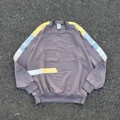 80s 90s adidas ラグランフェードスウェット ナイロンスウィッチング