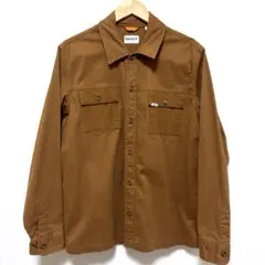 Timberland ブラウン カーゴ長袖オーバーシャツ L