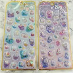 KAMIO かわいいキャラクターシール 2シートセットメロウアクアリウム