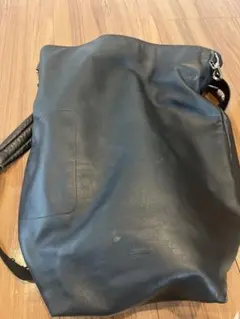 Saint Laurent レザー 巾着バック 2WAY 大容量 ブラック ラム - メルカリ