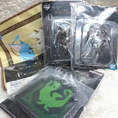 モンスターハンターワイルズ 一番くじ Ｄ賞 定番キーホルダー2種セットなど4点