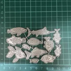 カッティングダイ【海 魚3点まとめ】ダイカット／アルバムクラフト